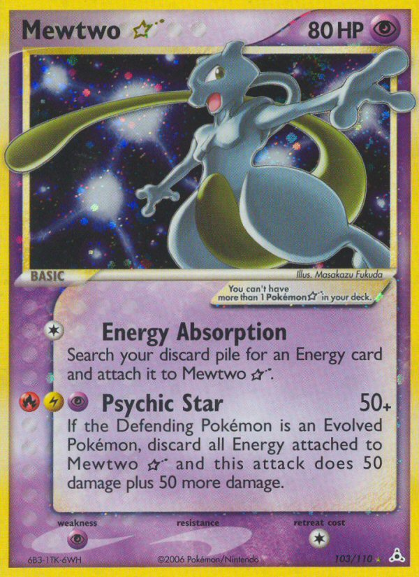 Mewtwo Star (103/110) [EX: Holon Phantoms] | Fandemonia Ltd