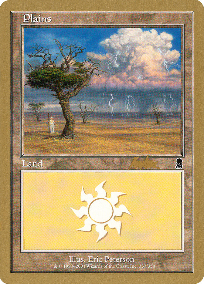 Plains (bk333) (Brian Kibler) [World Championship Decks 2002] | Fandemonia Ltd