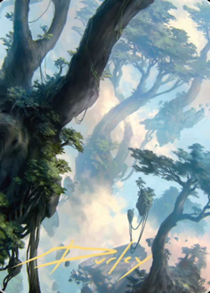 Forest 1 Art Card (Gold-Stamped Signature) [Zendikar Rising Art Series] | Fandemonia Ltd