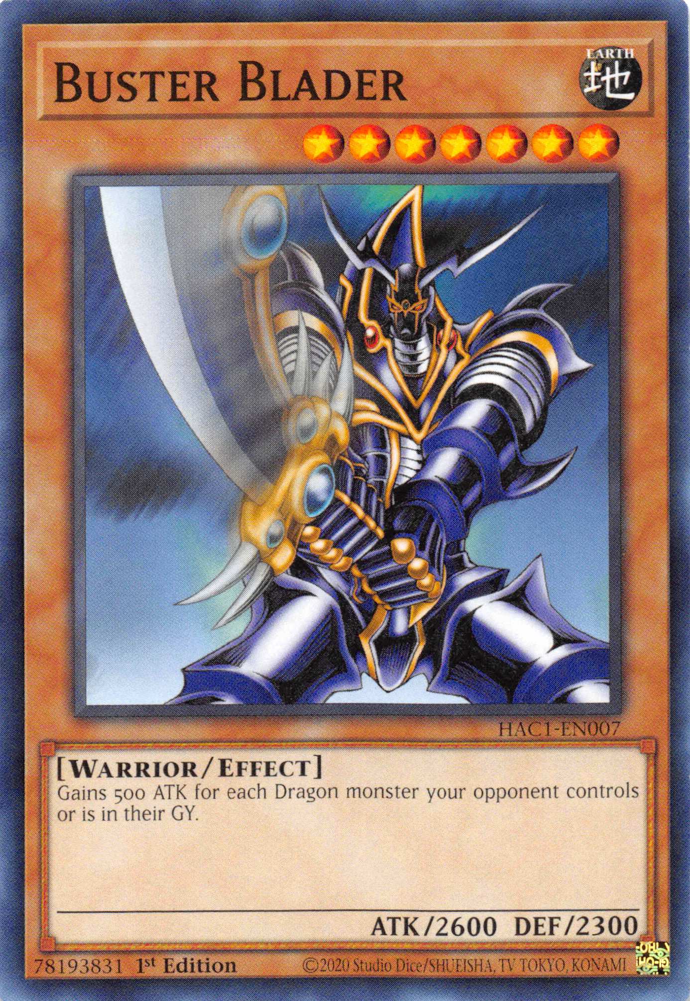 Buster Blader (Duel Terminal) [HAC1-EN007] Parallel Rare | Fandemonia Ltd