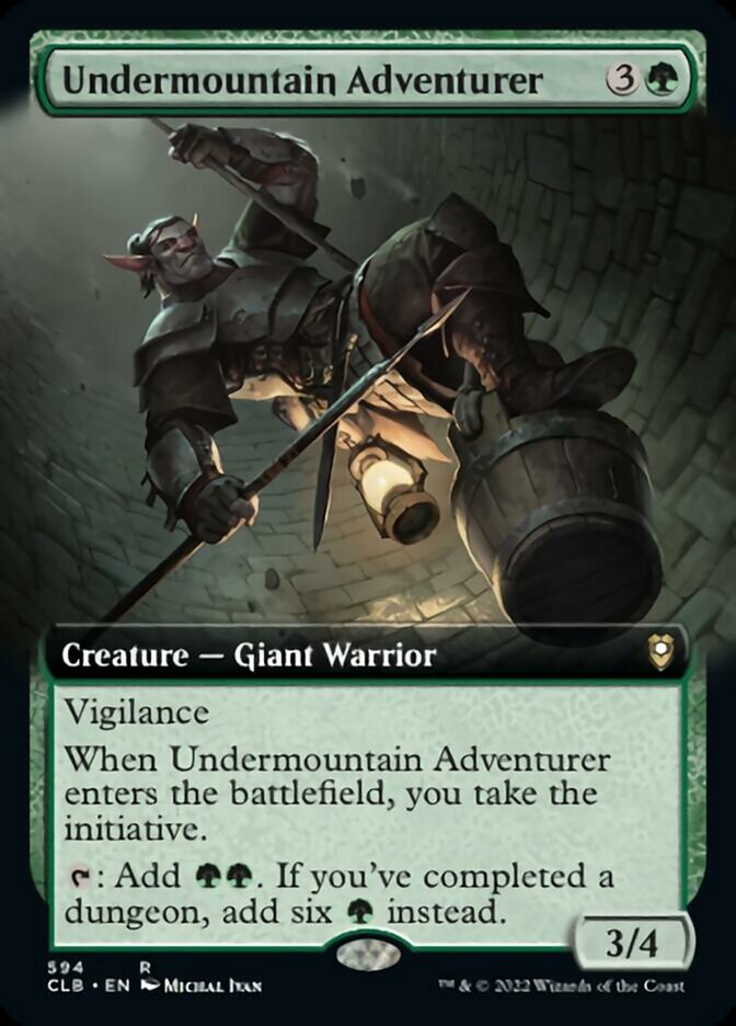 Undermountain Adventurer (Extended Art) [Commander Legends: Battle for Baldur's Gate] | Fandemonia Ltd