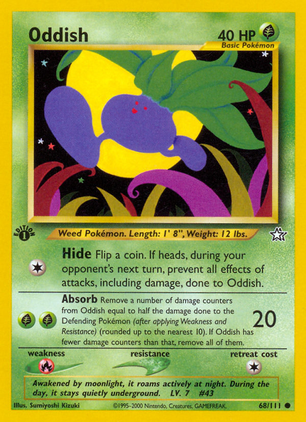 Oddish (68/111) [Neo Genesis 1st Edition] | Fandemonia Ltd