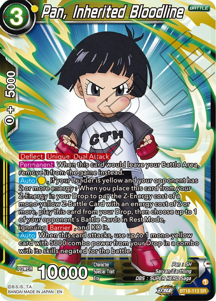 Pan, Inherited Bloodline (BT18-113) [Dawn of the Z-Legends] | Fandemonia Ltd