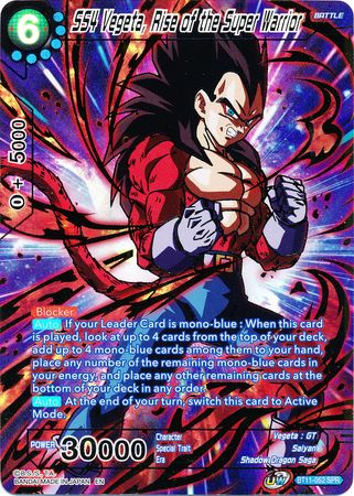 SS4 Vegeta, Rise of the Super Warrior (SPR) [BT11-052] | Fandemonia Ltd