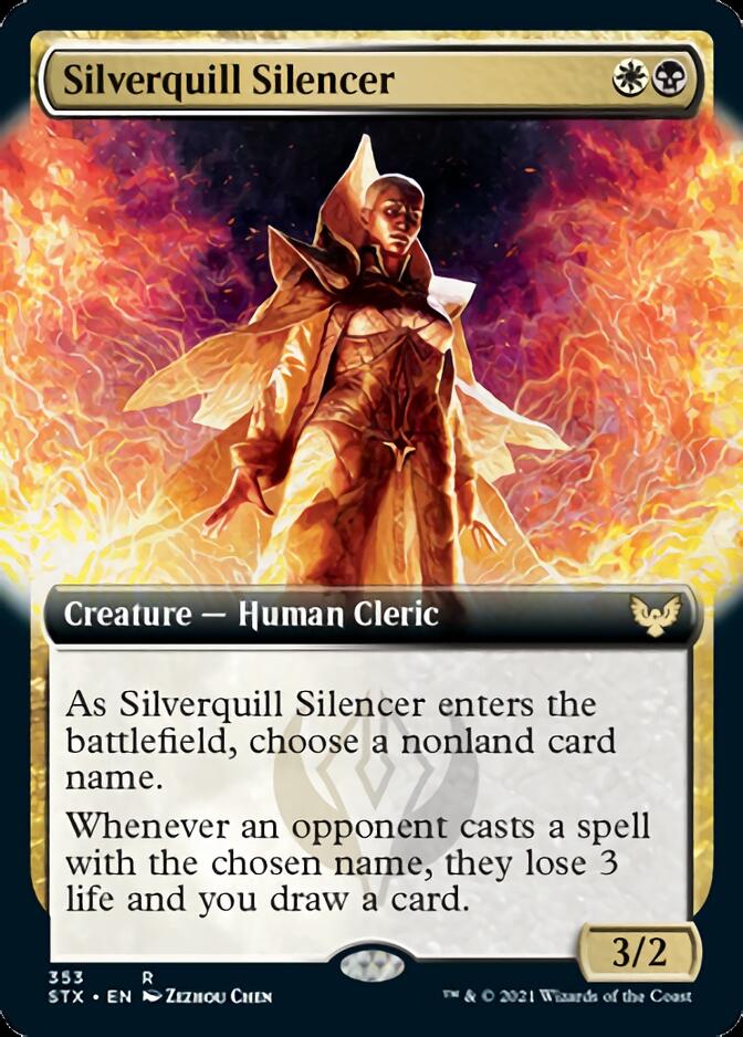 Silverquill Silencer (Extended) [Strixhaven: School of Mages] | Fandemonia Ltd