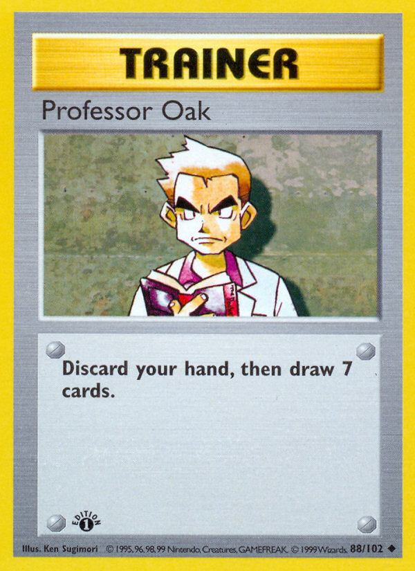 Professor Oak (88/102) (Shadowless) [Base Set 1st Edition] | Fandemonia Ltd