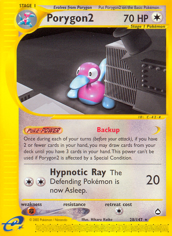 Porygon2 (28/147) [Aquapolis] | Fandemonia Ltd