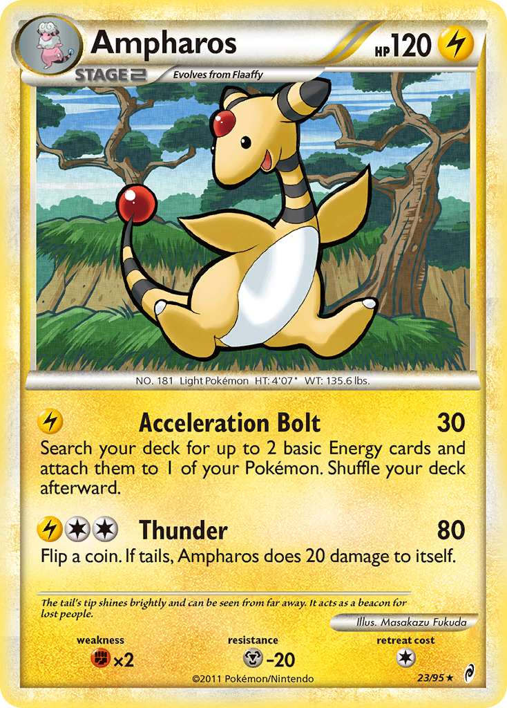 Ampharos (23/95) [HeartGold & SoulSilver: Call of Legends] | Fandemonia Ltd