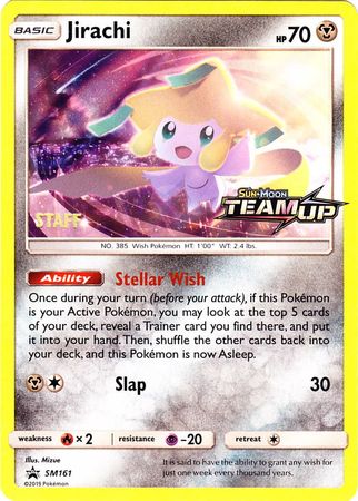 Jirachi (SM161) (Staff) [Sun & Moon: Black Star Promos] | Fandemonia Ltd