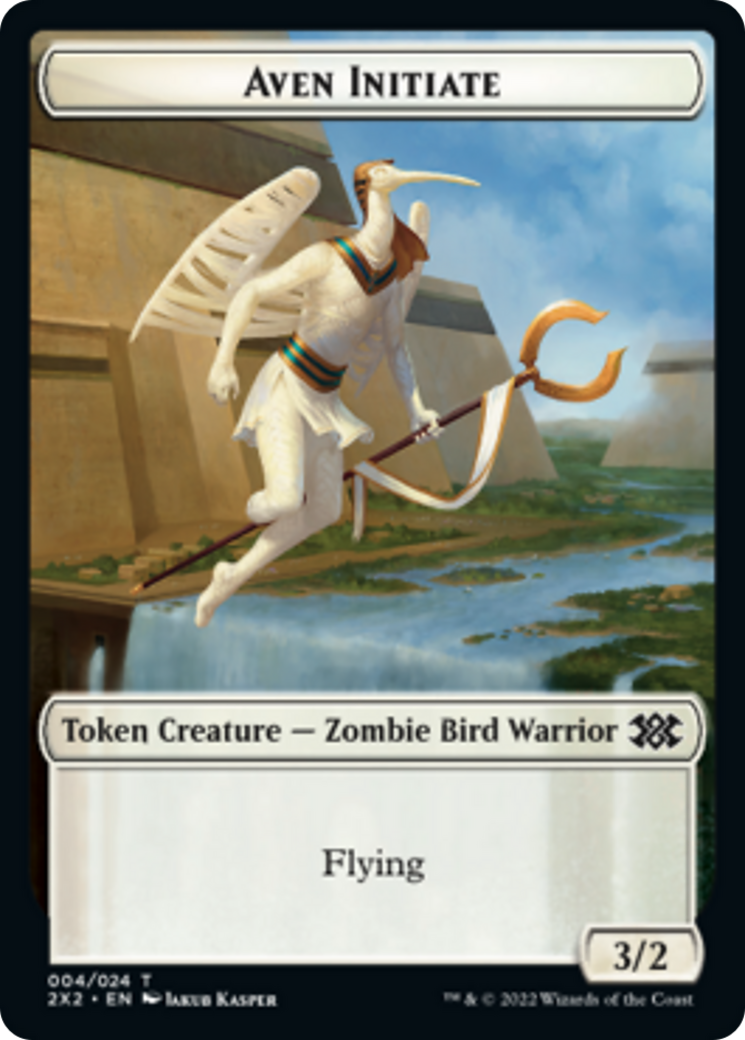 Spider // Aven Initiate Double-sided Token [Double Masters 2022 Tokens] | Fandemonia Ltd