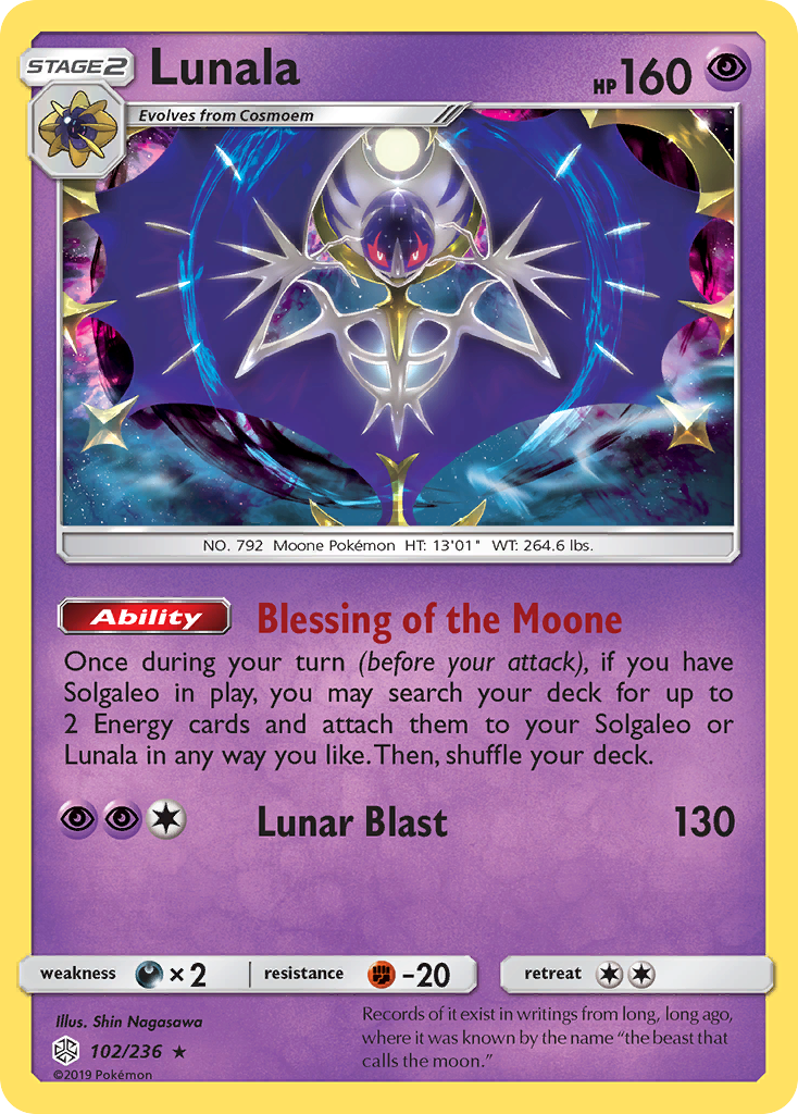 Lunala (102/236) [Sun & Moon: Cosmic Eclipse] | Fandemonia Ltd