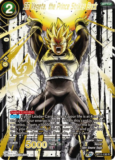 SS Vegeta, the Prince Strikes Back (Alternate Art) [BT11-130] | Fandemonia Ltd