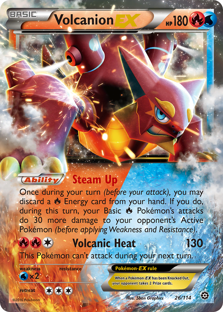 Volcanion EX (26/114) [XY: Steam Siege] | Fandemonia Ltd