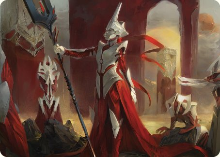 Porcelain Zealot Art Card [Phyrexia: All Will Be One Art Series] | Fandemonia Ltd