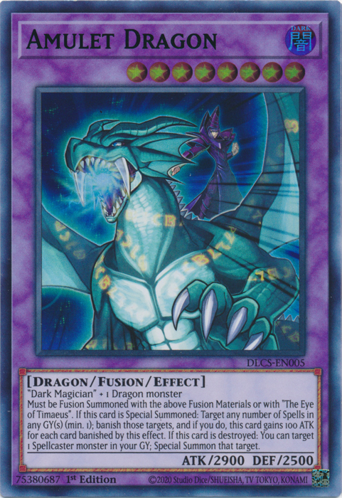 Amulet Dragon (Green) [DLCS-EN005] Ultra Rare | Fandemonia Ltd