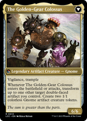 Tetzin, Gnome Champion // The Golden-Gear Colossus [The Lost Caverns of Ixalan Commander] | Fandemonia Ltd