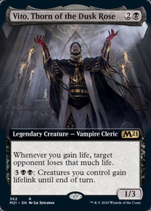 Vito, Thorn of the Dusk Rose (Extended Art) [Core Set 2021] | Fandemonia Ltd