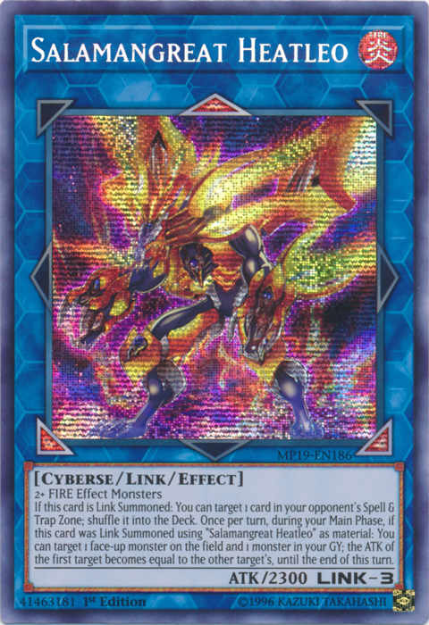 Salamangreat Heatleo [MP19-EN186] Prismatic Secret Rare | Fandemonia Ltd