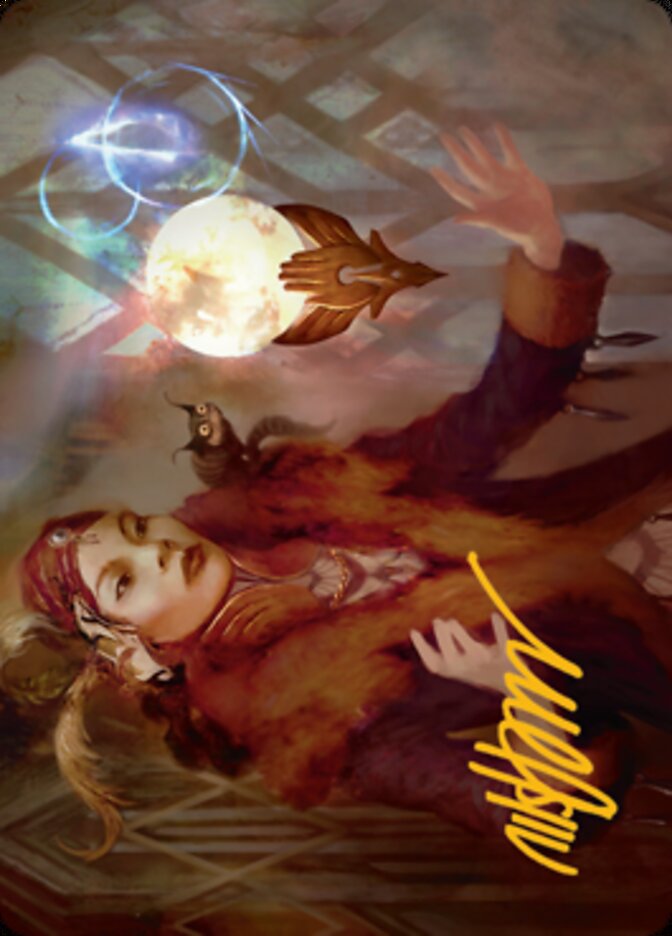 Misfortune Teller Art Card (Gold-Stamped Signature) [Streets of New Capenna Art Series] | Fandemonia Ltd