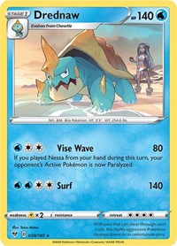 Drednaw (039/185) (Cracked Ice Holo) (Theme Deck Exclusive) [Sword & Shield: Vivid Voltage] | Fandemonia Ltd