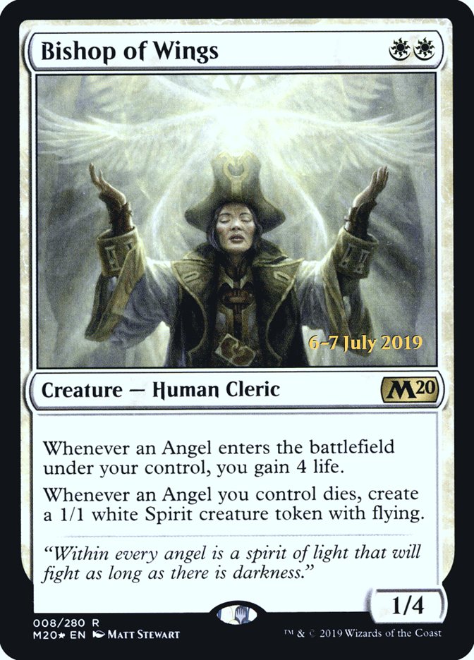 Bishop of Wings  [Core Set 2020 Prerelease Promos] | Fandemonia Ltd