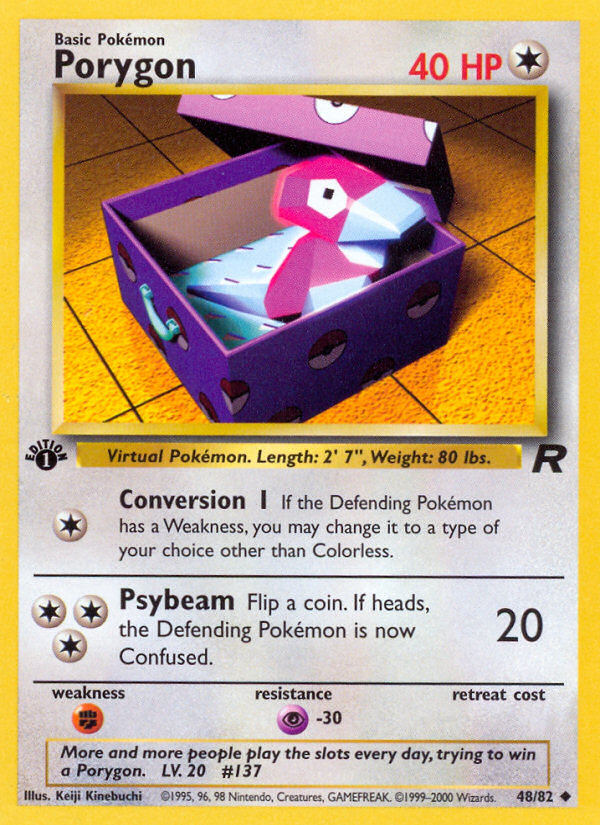 Porygon (48/82) [Team Rocket 1st Edition] | Fandemonia Ltd