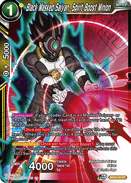 Black Masked Saiyan, Spirit Boost Minion (Starter Deck - Darkness Reborn) (SD16-05) [Cross Spirits] | Fandemonia Ltd