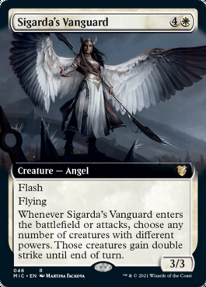 Sigarda's Vanguard (Extended) [Innistrad: Midnight Hunt Commander] | Fandemonia Ltd