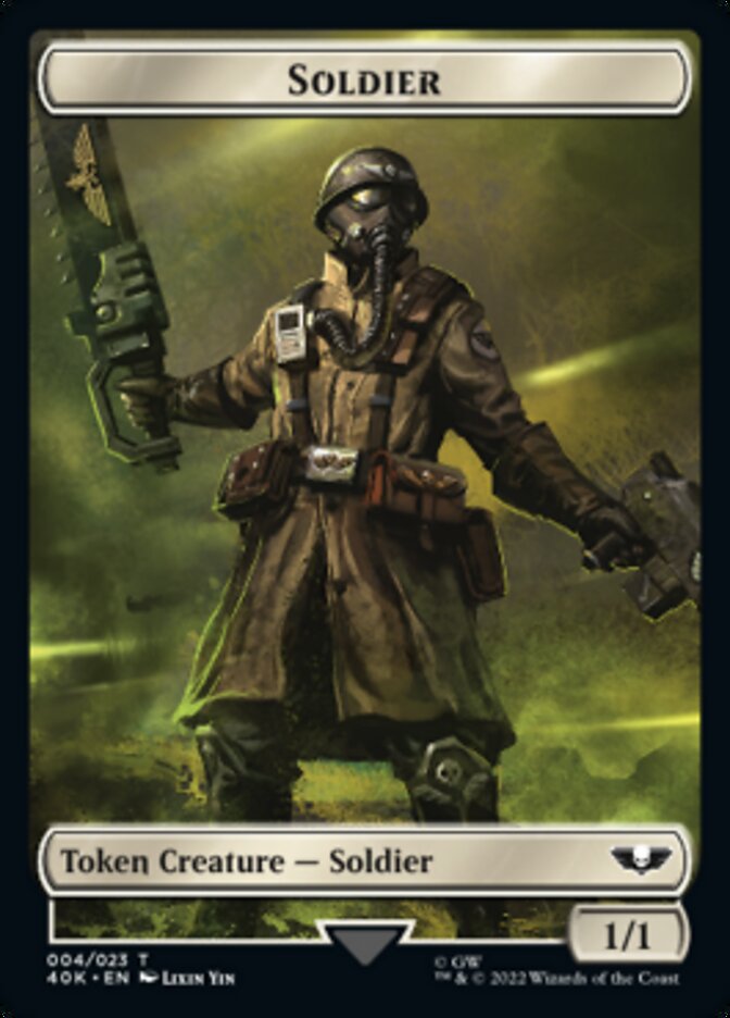 Soldier (004) // Vanguard Suppressor Double-sided Token [Universes Beyond: Warhammer 40,000 Tokens] | Fandemonia Ltd