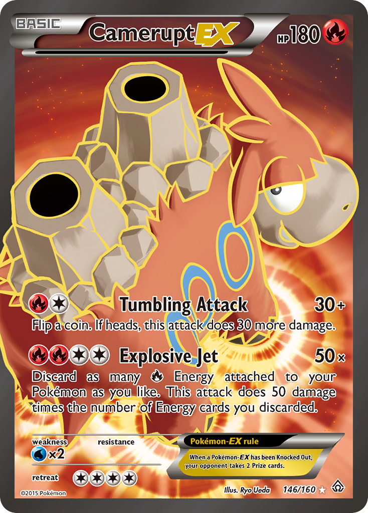 Camerupt EX (146/160) [XY: Primal Clash] | Fandemonia Ltd