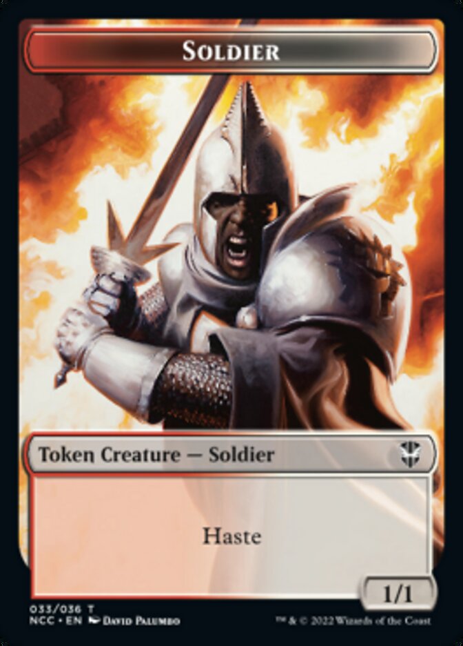 Soldier (33) // Devil Double-sided Token [Streets of New Capenna Commander Tokens] | Fandemonia Ltd