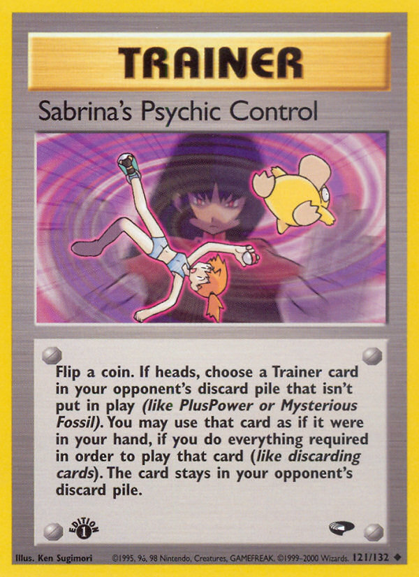 Sabrina's Psychic Control (121/132) [Gym Challenge 1st Edition] | Fandemonia Ltd