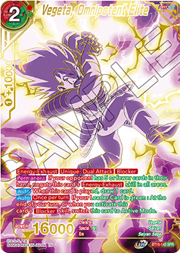 Vegeta, Omnipotent Elite (SPR) (BT15-143) [Saiyan Showdown] | Fandemonia Ltd