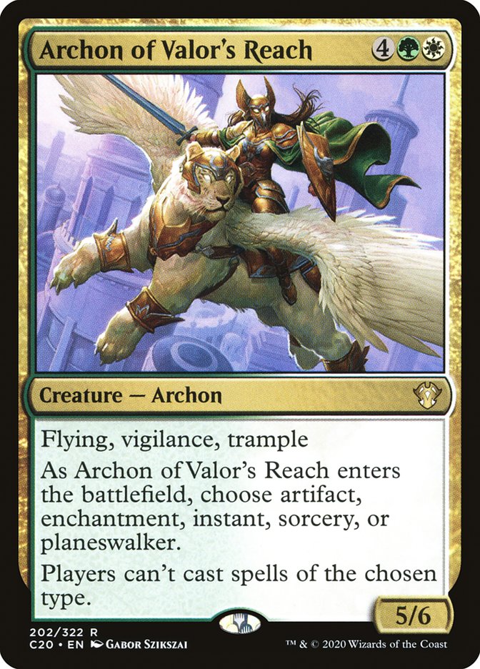 Archon of Valor's Reach [Commander 2020] | Fandemonia Ltd