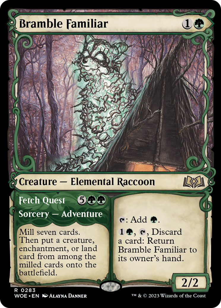 Bramble Familiar // Fetch Quest (Showcase) [Wilds of Eldraine] | Fandemonia Ltd