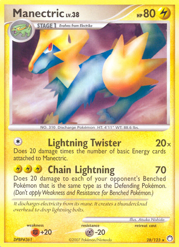 Manectric (28/123) [Diamond & Pearl: Mysterious Treasures] | Fandemonia Ltd