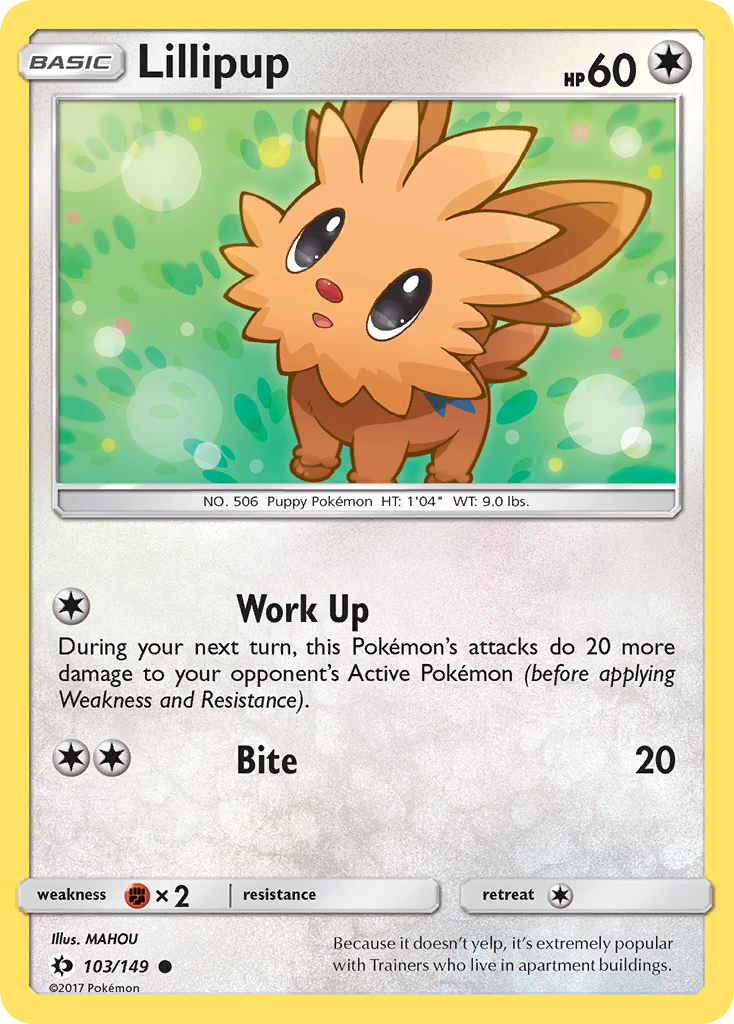 Lillipup (103/149) [Sun & Moon: Base Set] | Fandemonia Ltd