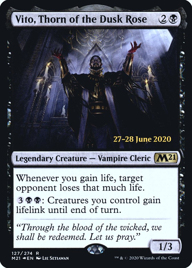 Vito, Thorn of the Dusk Rose  [Core Set 2021 Prerelease Promos] | Fandemonia Ltd