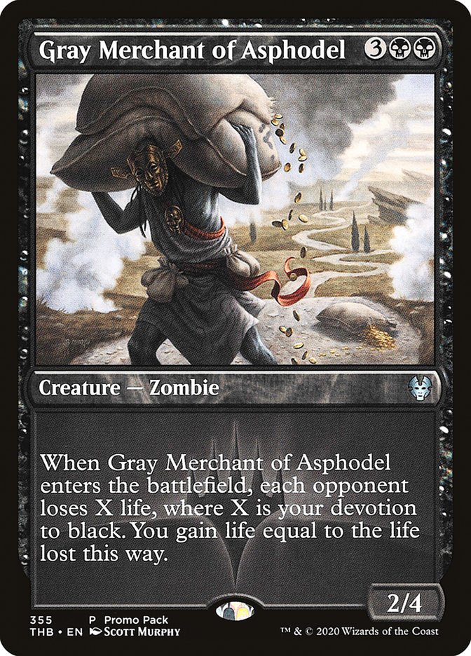 Gray Merchant of Asphodel (Promo Pack) [Theros Beyond Death Promos] | Fandemonia Ltd