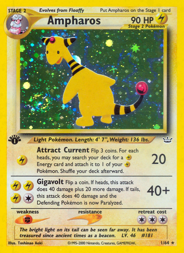 Ampharos (1/64) [Neo Revelation 1st Edition] | Fandemonia Ltd