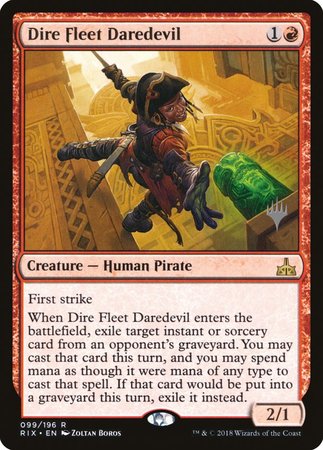 Dire Fleet Daredevil [Rivals of Ixalan Promos] | Fandemonia Ltd