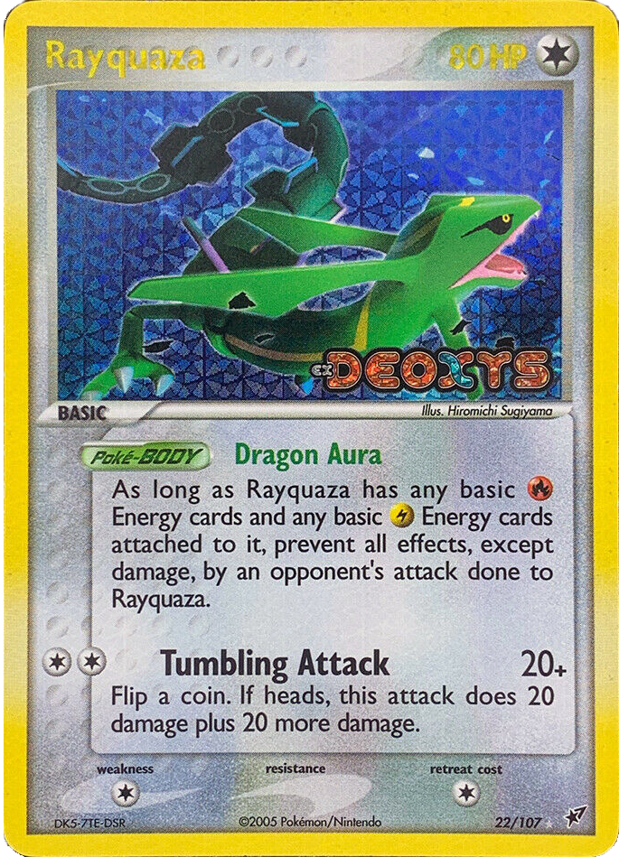 Rayquaza (22/107) (Stamped) [EX: Deoxys] | Fandemonia Ltd