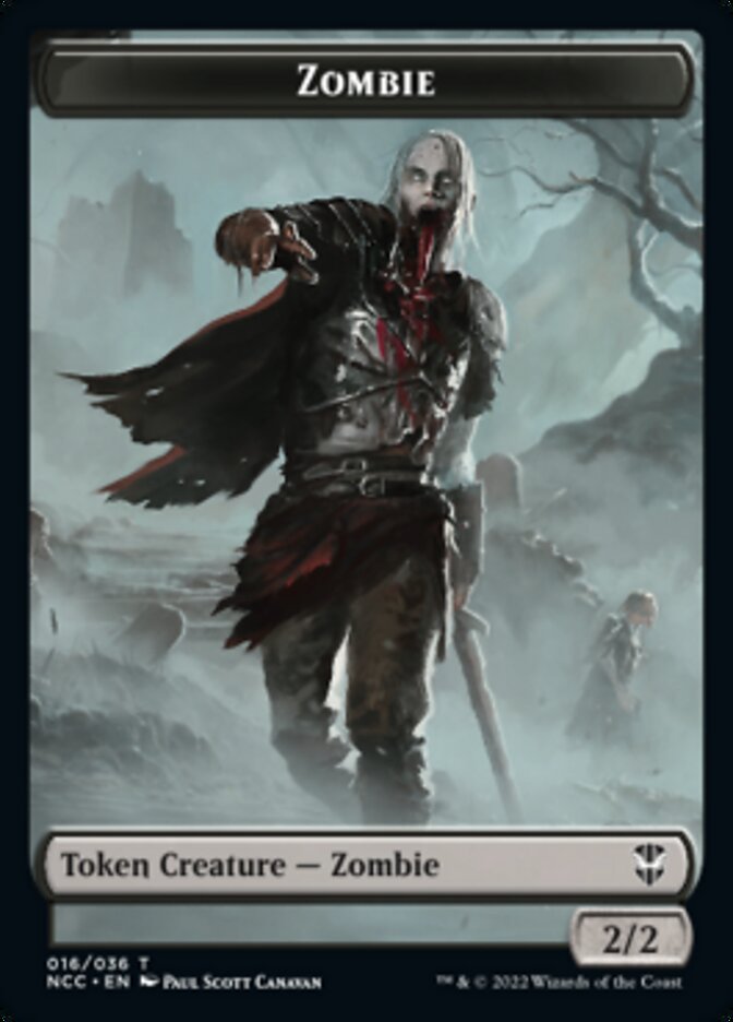 Zombie // Drake Double-sided Token [Streets of New Capenna Commander Tokens] | Fandemonia Ltd