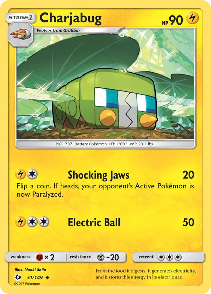 Charjabug (51/149) [Sun & Moon: Base Set] | Fandemonia Ltd