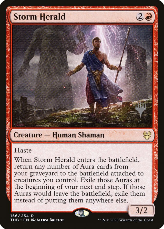 Storm Herald (Promo Pack) [Theros Beyond Death Promos] | Fandemonia Ltd