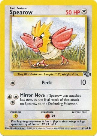 Spearow (62/64) [Jungle Unlimited] | Fandemonia Ltd