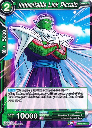 Indomitable Link Piccolo (Starter Deck - The Guardian of Namekians) [SD4-03] | Fandemonia Ltd