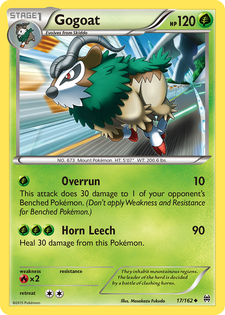 Gogoat (17/162) [XY: BREAKthrough] | Fandemonia Ltd