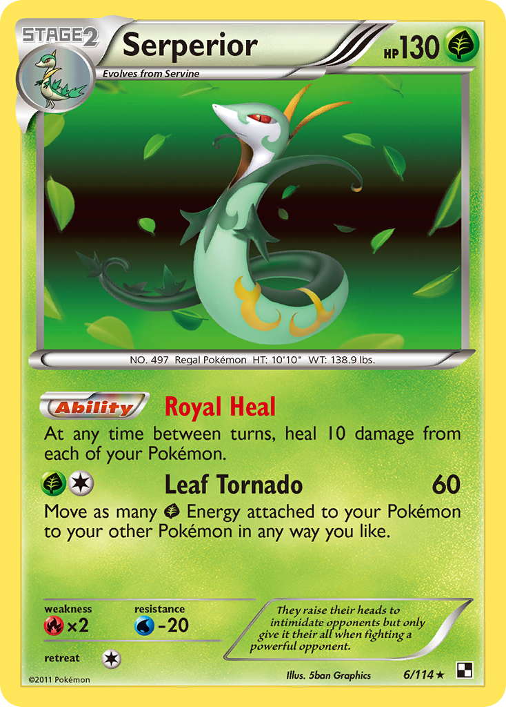 Serperior (6/114) [Black & White: Base Set] | Fandemonia Ltd