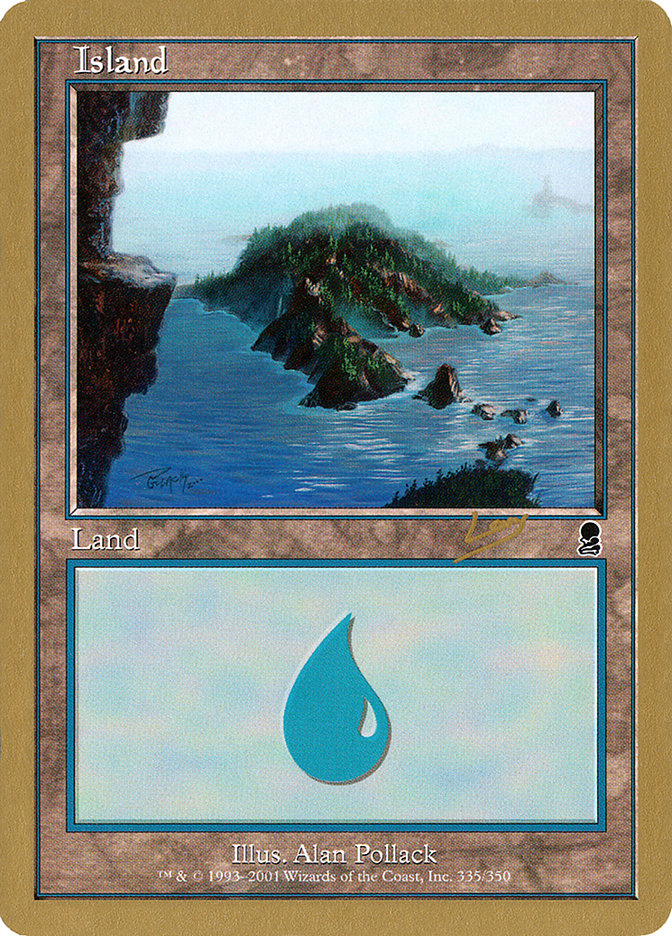 Island (rl335) (Raphael Levy) [World Championship Decks 2002] | Fandemonia Ltd